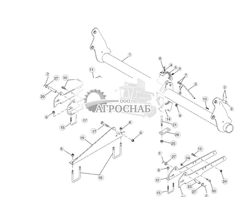 Ось качающегося балансира передней навески - ST537967 65.jpg